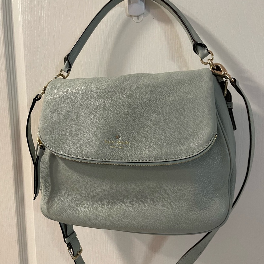Kate Spade Soft green Crossbody Bag with amazing storage!